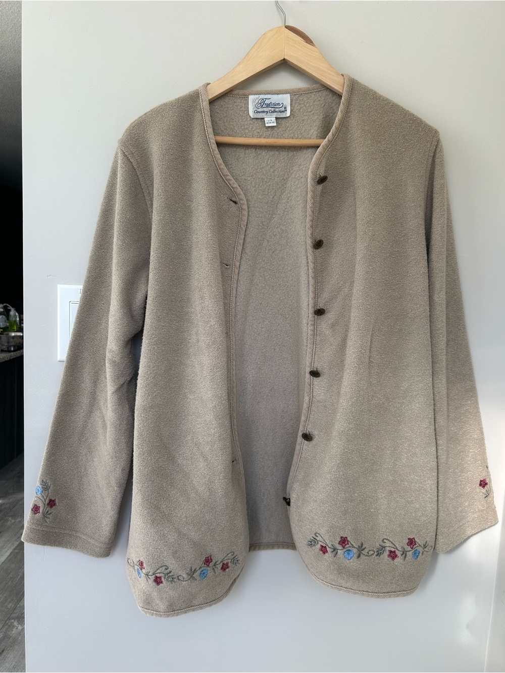 Vintage tradition Embroidered Fleece Jacket